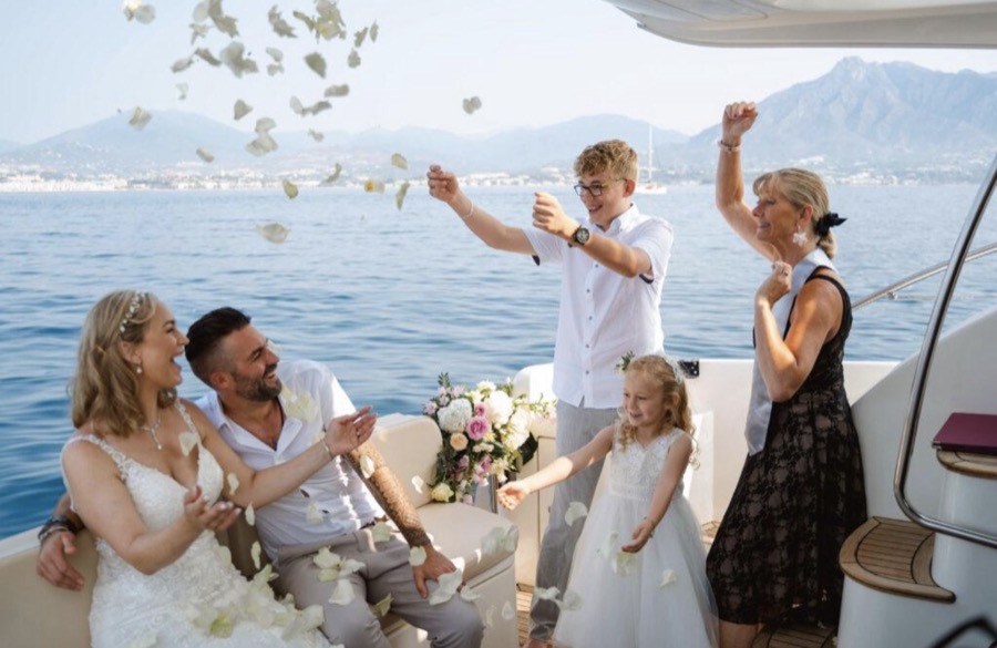 Wedding on Boat — Marbella